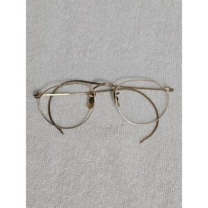 VTG B&L HIBO Glasses 1/10 10K GF Engraved Art Deco Frames Bausch & Lomb 1940s